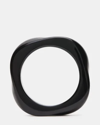 Pulsera retro curvada negra