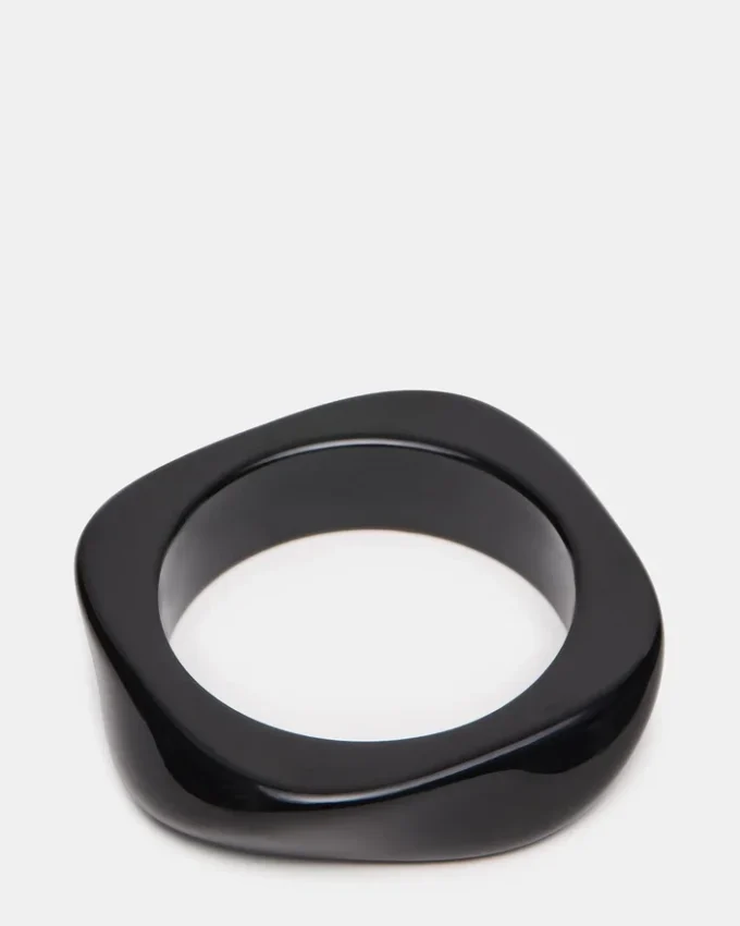 Pulsera retro curvada negra Pulsera retro curvada negra