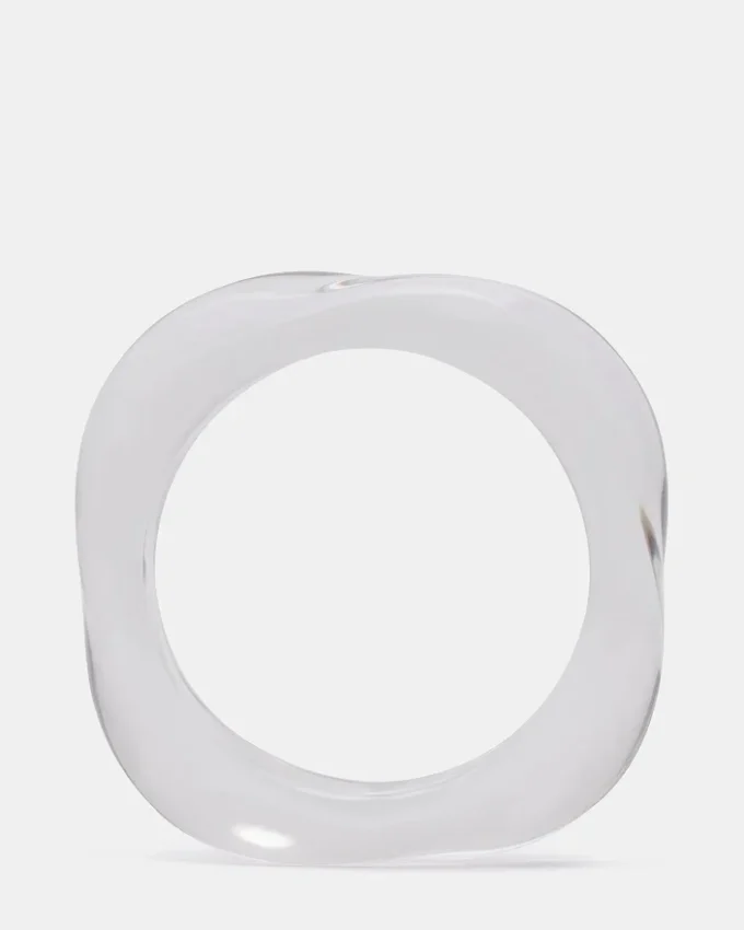 Pulsera retro curvada transparente Pulsera retro curvada transparente