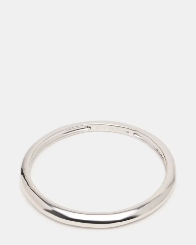 Pulsera tipo brazalete fina de plata Pulsera tipo brazalete fina de plata