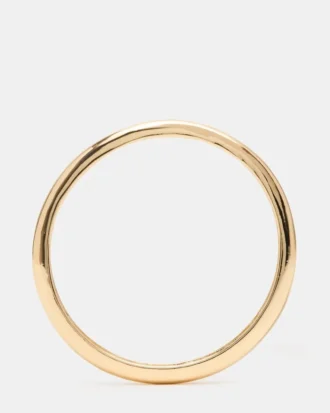 Pulsera tipo brazalete fino dorada