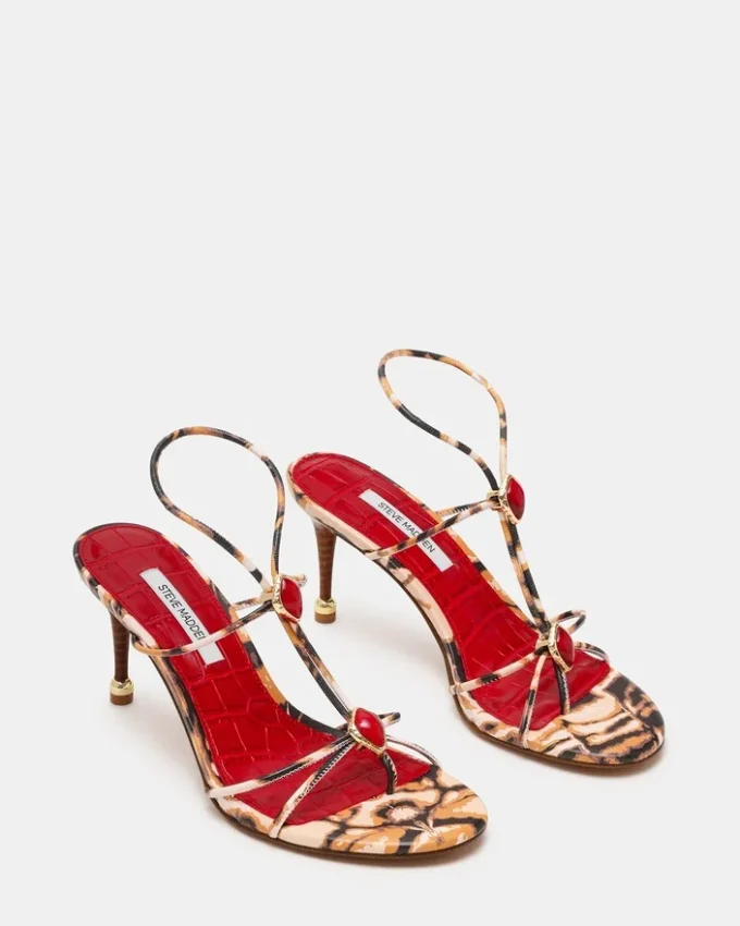Ramos Stone rojo/marrón estampado Ramos Stone rojo/marrón estampado