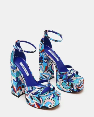 Retro Blue Print