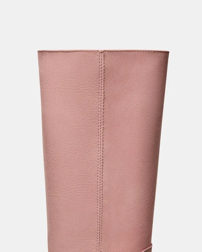 Riggs de cuero rosa