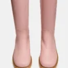 Riggs de cuero rosa