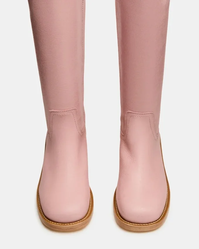 Riggs de cuero rosa