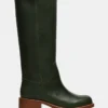 Riggs de cuero verde oscuro Riggs de cuero verde oscuro
