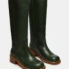 Riggs de cuero verde oscuro Riggs de cuero verde oscuro