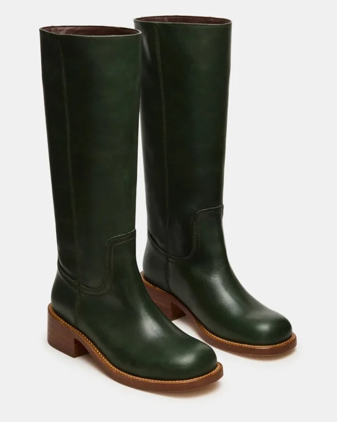 Riggs de cuero verde oscuro Riggs de cuero verde oscuro