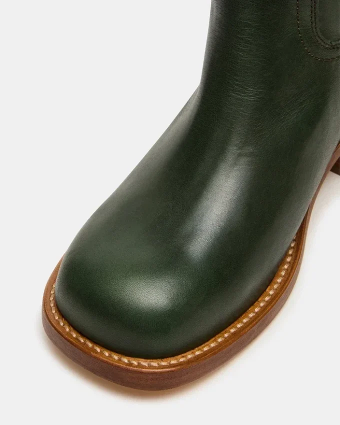 Riggs de cuero verde oscuro Riggs de cuero verde oscuro