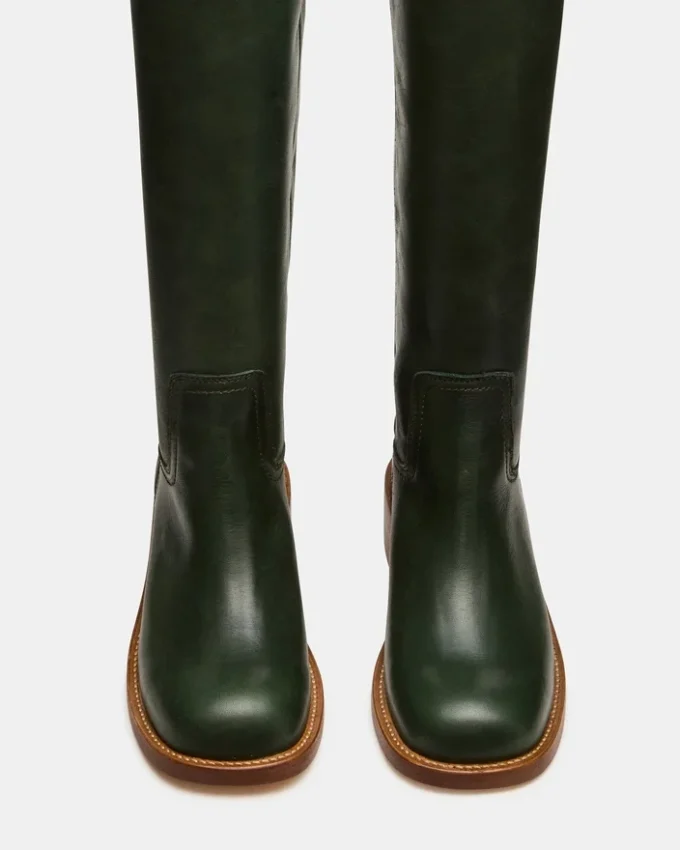 Riggs de cuero verde oscuro Riggs de cuero verde oscuro