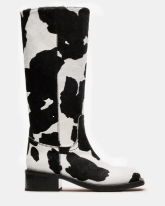 Riggs Negro con estampado de vaca