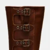 Rocky Cognac desgastadas de caña ancha