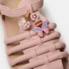 Sandalias con bolsillos para niños pequeños en color rosa palo
