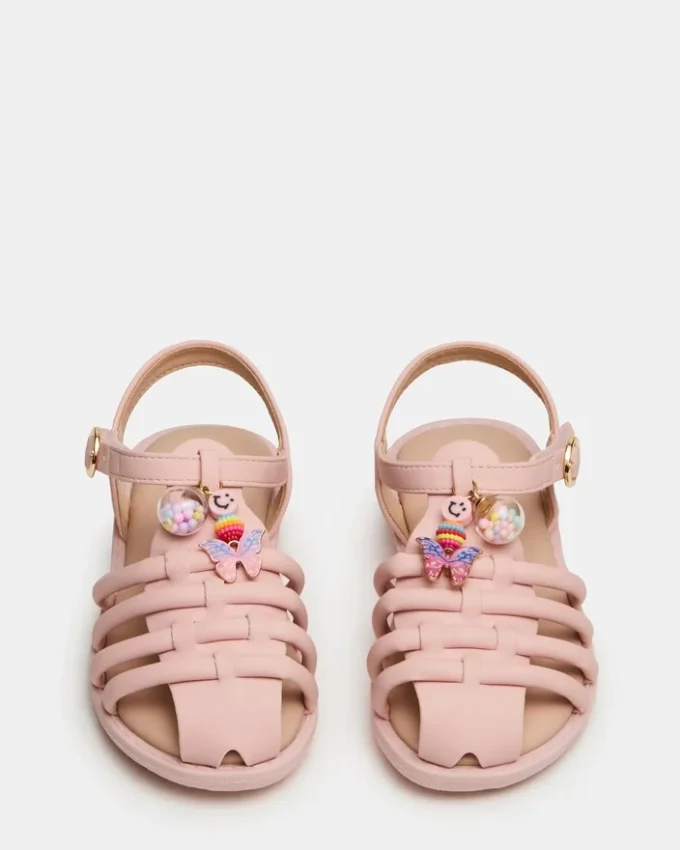 Sandalias con bolsillos para niños pequeños en color rosa palo