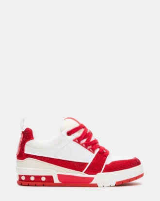 Skater Rojo/Blanco con pedrería
