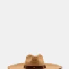 Sombrero de paja con tachuelas Boho Glam, color tostado Sombrero de paja con tachuelas Boho Glam, color tostado