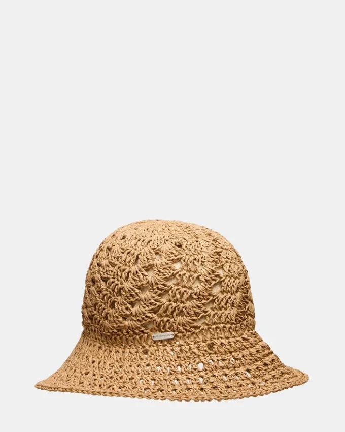 Sombrero de paja estilo boho color tostado Sombrero de paja estilo boho color tostado