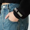 Sudadera con capucha y logotipo Sm, negra Sudadera con capucha y logotipo Sm, negra
