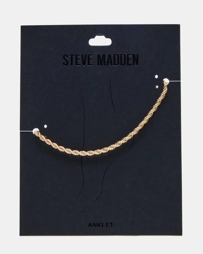 Tobillera con cadena tipo cuerda dorada Tobillera con cadena tipo cuerda dorada