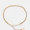 Tobillera con cadena tipo cuerda dorada Tobillera con cadena tipo cuerda dorada