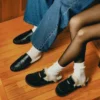 Tobin de ante negro con pelo sintético Tobin de ante negro con pelo sintético
