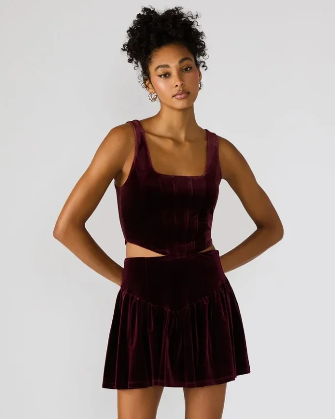 Top Aryanna color vino Top Aryanna color vino