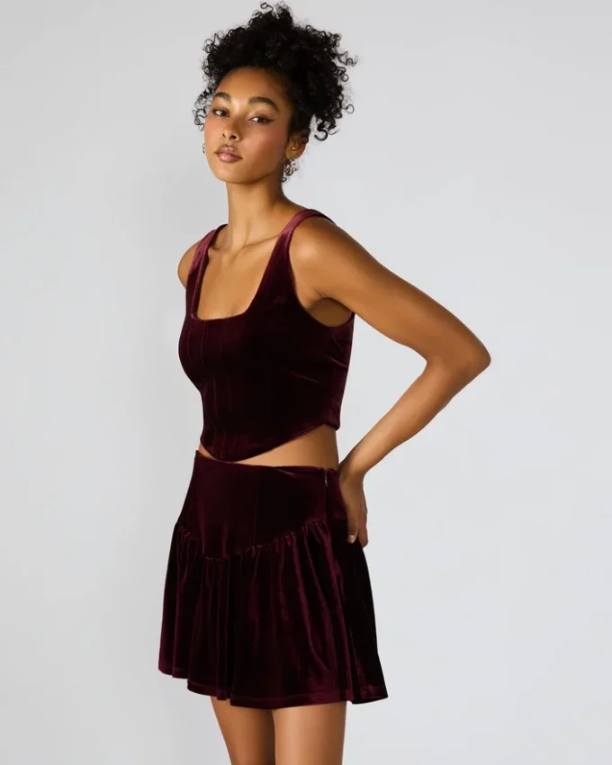 Top Aryanna color vino Top Aryanna color vino