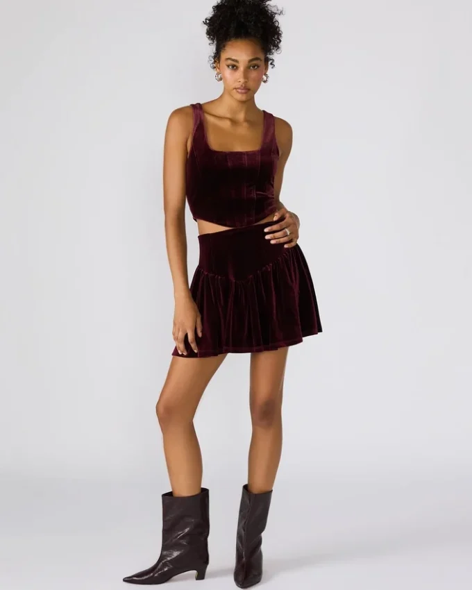 Top Aryanna color vino Top Aryanna color vino
