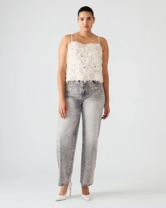 Top Blakelyn Feather en color marfil