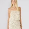 Top Blakelyn Feather en color marfil Top Blakelyn Feather en color marfil