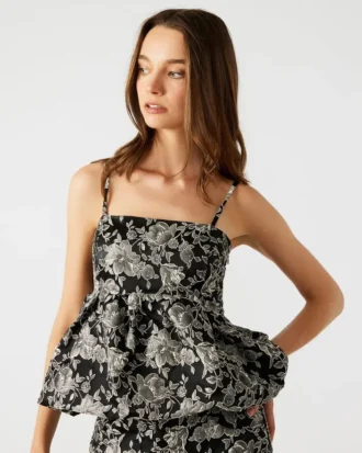 Top Bodi Negro Multicolor