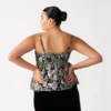 Top Bodi Negro Multicolor Top Bodi Negro Multicolor