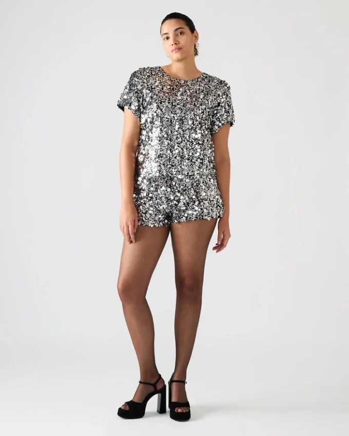 Top Cressa plateado Top Cressa plateado