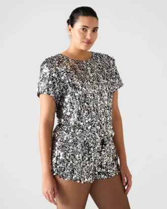 Top Cressa plateado
