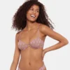 Top de bikini Chevron Brillos morado Top de bikini Chevron Brillos morado