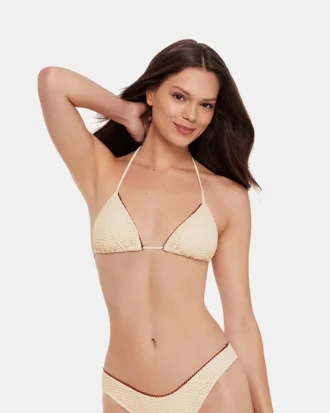 Top de bikini de ganchillo Pearl