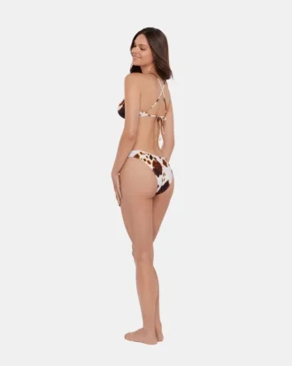 Partes de abajo de bikini Hideout con estampado de vaca