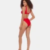 Partes de abajo de bikini de cintura alta Sleek ‘N Chic Cherry Partes de abajo de bikini de cintura alta Sleek ‘N Chic Cherry
