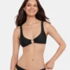 Top de bikini Sleek ‘N Chic negro