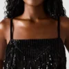 Top de lentejuelas Blakelyn negro Top de lentejuelas Blakelyn negro