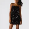 Top de lentejuelas Blakelyn negro Top de lentejuelas Blakelyn negro