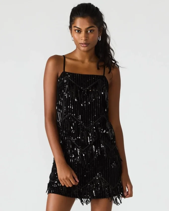 Top de lentejuelas Blakelyn negro Top de lentejuelas Blakelyn negro