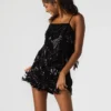 Top de lentejuelas Blakelyn negro Top de lentejuelas Blakelyn negro