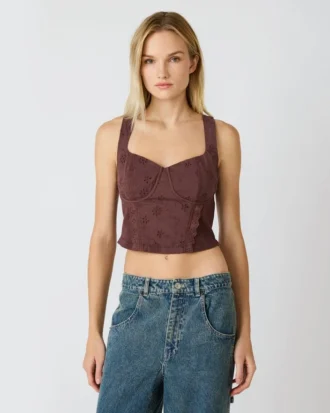 Top de punto Dixie Walnut