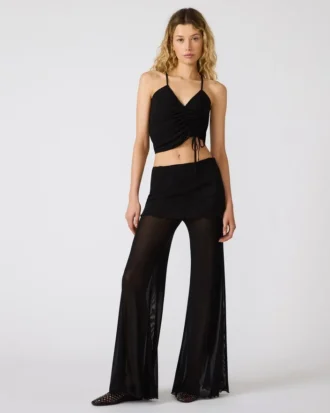 Top de punto Judee negro
