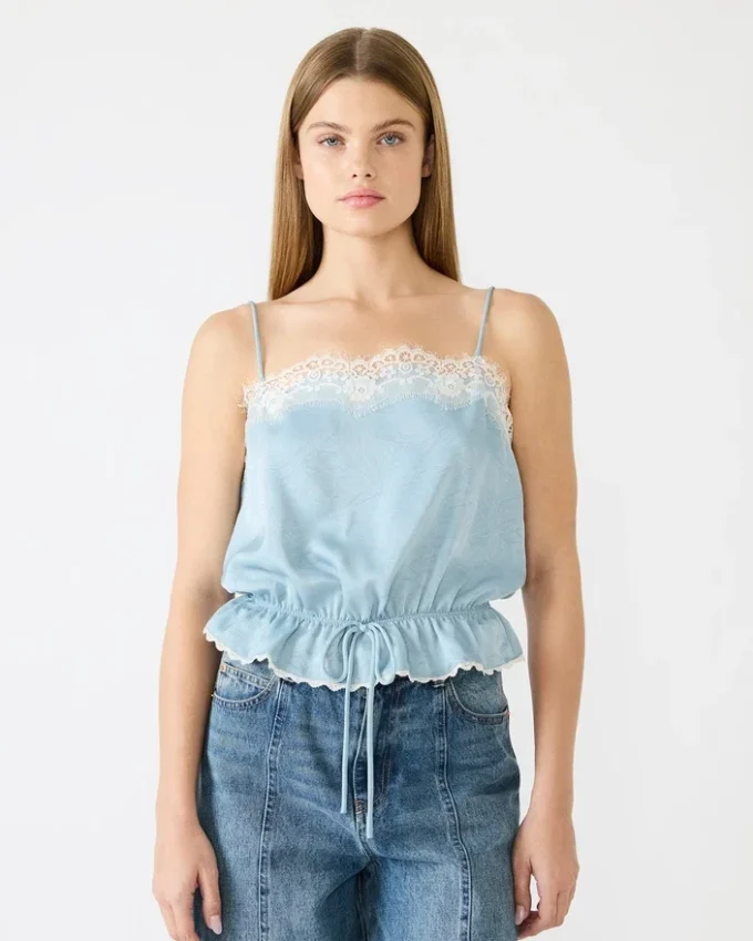 Top Roan azul empolvado Top Roan azul empolvado