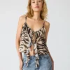 Top Roue Caramel Zebra Top Roue Caramel Zebra