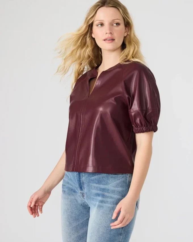 Top Roxanne color vino Top Roxanne color vino