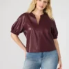 Top Roxanne color vino Top Roxanne color vino